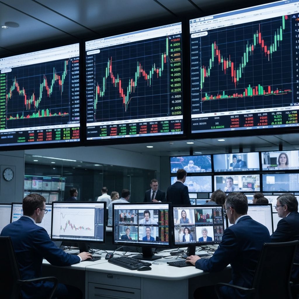 Technology stock market charts